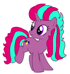 Size: 1011x1068 | Tagged: safe, artist:徐詩珮, oc, oc only, oc:everything shadow, pony, unicorn, magical lesbian spawn, next generation, offspring, parent:glitter drops, parent:tempest shadow, parents:glittershadow, simple background, transparent background