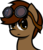 Size: 1010x1163 | Tagged: safe, artist:darksoma, oc, oc only, oc:joystick, pony, blank expression, brown eyes, bust, goggles, messy mane, portrait, project dark, shading, solo