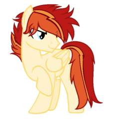 Size: 556x612 | Tagged: safe, artist:sapphireartemis, oc, oc only, oc:fire emberstrike, pegasus, pony, male, simple background, solo, stallion, transparent background