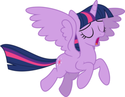 Size: 5000x3865 | Tagged: safe, artist:luckreza8, twilight sparkle, alicorn, pony, g4, my little pony best gift ever, .svg available, eyes closed, female, flying, mare, open mouth, simple background, solo, transparent background, twilight sparkle (alicorn), vector, yawn