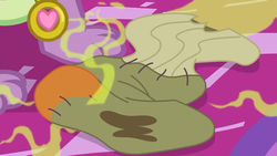 Size: 1280x720 | Tagged: safe, screencap, spike, spike the regular dog, dog, equestria girls, g4, my little pony equestria girls: better together, reboxing with spike!, dirty sock, male, paws, smelly