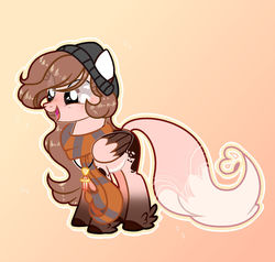 Size: 1280x1220 | Tagged: safe, artist:jxst-alexa, oc, oc only, oc:yasy, pegasus, pony, clothes, female, mare, scarf, solo