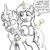 Size: 1280x1280 | Tagged: safe, artist:mkogwheel, cinder glow, lyra heartstrings, summer flare, kirin, pony, unicorn, g4, female, l.u.l.s., magic, mare, monochrome, pure unfiltered evil, shaving, this will end in death, this will end in fire, this will end in nirik, this will end in tears, too dumb to live, uh oh, you monster