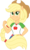 Size: 1884x3182 | Tagged: safe, artist:sugar-loop, applejack, equestria girls, g4, my little pony equestria girls: better together, bust, clothes, cowboy hat, female, freckles, geode of super strength, hat, magical geodes, ponied up, simple background, solo, stetson, transparent background