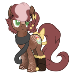 Size: 1024x1069 | Tagged: safe, artist:absolitedisaster08, oc, oc only, earth pony, pony, bow, clothes, male, scarf, simple background, solo, stallion, tail bow, transparent background
