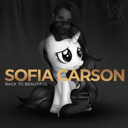 Size: 1500x1500 | Tagged: safe, artist:aldobronyjdc, pony, unicorn, commission, hilarious in hindsight, ponified, sofia carson, solo