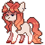 Size: 150x150 | Tagged: safe, artist:sevedie, oc, oc only, oc:ciri, pony, unicorn, animated, cute, gif, pixel art, simple background, solo, transparent background