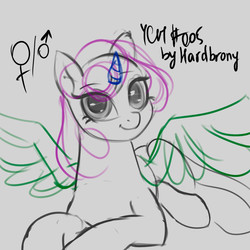 Size: 1200x1200 | Tagged: safe, artist:hardbrony, pony, bust, commission, portrait, your character here