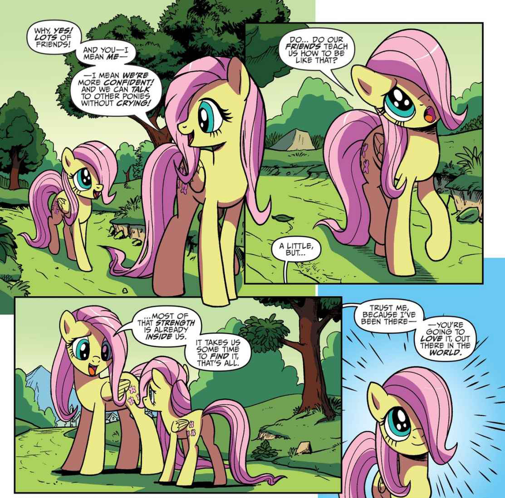 The usual mlp comics. Fluttershy waifu Comics. My little Pony: IDW 20/20. The real meaning of Friendship is Magic.