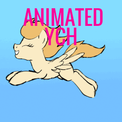 Size: 849x849 | Tagged: safe, artist:lannielona, pegasus, pony, advertisement, animated, cloud, commission, eyes closed, gif, gliding, grin, simple, sketch, sky, smiling, soaring, solo, wings, your character here