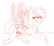Size: 1024x873 | Tagged: safe, artist:diane-thorough, oc, oc only, oc:sprint, pegasus, pony, draw me like one of your french girls, female, lying down, sketch, solo, wings