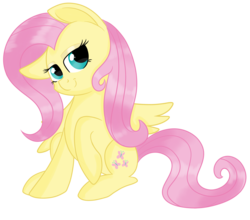 Size: 3000x2642 | Tagged: safe, artist:rainbowtashie, fluttershy, pony, g4, female, high res, raised hoof, simple background, solo, transparent background