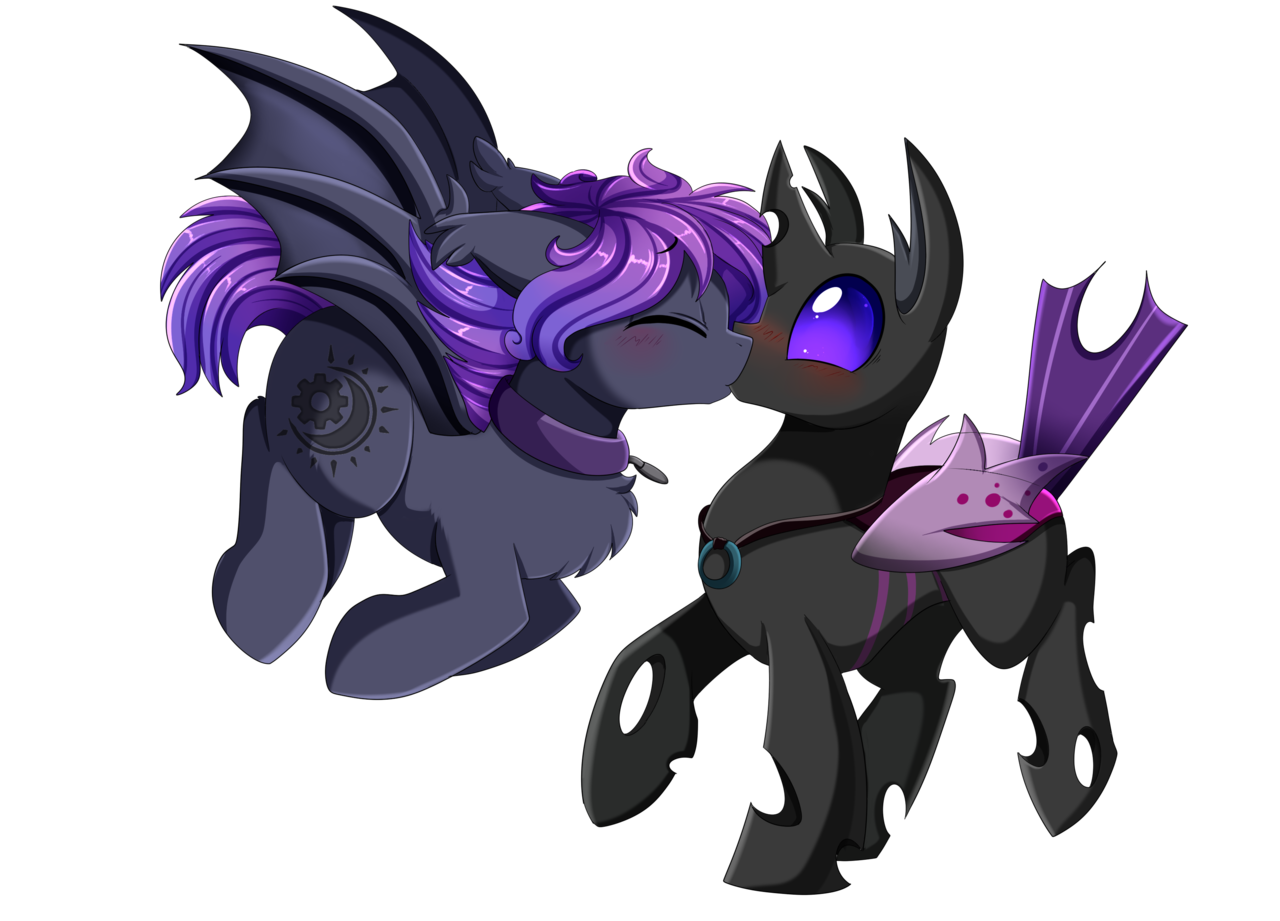 artist:pridark, oc, oc only, oc:astral void, oc:nightwing, bat pony, <b>change...</b>