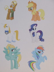 Size: 4000x3000 | Tagged: safe, artist:sheaisawesome666, applejack, prince blueblood, rainbow dash, rarity, trenderhoof, zephyr breeze, pony, g4, female, male, ship:rariblood, ship:zephdash, shipping, stock vector, straight, trenderjack