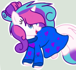 Size: 707x654 | Tagged: safe, artist:mlpcotton-candy-pone, oc, oc only, oc:magical melody, pony, unicorn, clothes, dress, female, mare, simple background, solo
