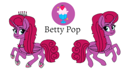 Size: 1920x1080 | Tagged: safe, artist:徐詩珮, oc, oc:betty pop, alicorn, pony, g4, my little pony: the movie, alicorn oc, base used, crown, cutie mark, daughter, female, hoof shoes, jewelry, magical lesbian spawn, next generation, offspring, parent:glitter drops, parent:tempest shadow, parents:glittershadow, regalia, simple background, transparent background