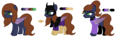 Size: 3836x1264 | Tagged: safe, artist:dianamur, artist:space--paws0w0, oc, oc only, oc:barbat gordon, bat pony, pony, alternate hairstyle, base used, bat pony oc, batgirl, black socks, boots, cape, choker, clothes, commission, ear piercing, earring, female, glasses, gloves, hoodie, jewelry, mare, mask, open mouth, outfit, piercing, ponytail, reference sheet, shirt, shoes, simple background, socks, solo, stockings, superhero, t-shirt, thigh highs, transparent background