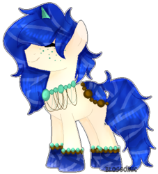 Size: 394x434 | Tagged: safe, artist:blossomic, oc, oc only, original species, pond pony, male, simple background, solo, stallion, transparent background