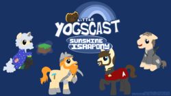 Size: 2880x1620 | Tagged: safe, artist:nazgar, pony, crossover, minecraft, my little x, ponified, wallpaper, yogscast, youtuber