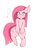 Size: 1212x1784 | Tagged: safe, artist:91o42, pinkie pie, earth pony, pony, g4, bipedal, female, mare, pinkamena diane pie, simple background, smiling, solo