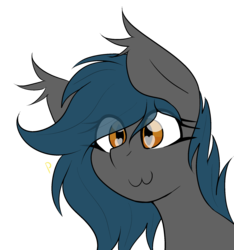 Size: 1828x1949 | Tagged: safe, artist:codras, oc, oc only, oc:speck, bat pony, pony, :3, bust, ear tufts, female, heart eyes, mare, p, simple background, smiling, solo, transparent background, wingding eyes