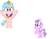 Size: 2856x2200 | Tagged: safe, artist:diana173076, cozy glow, diamond tiara, pony, g4, high res