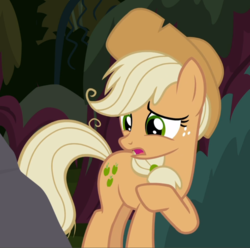 Size: 946x939 | Tagged: safe, screencap, mean applejack, pony, g4, the mean 6, clone, cropped, female, open mouth, solo