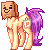 Size: 50x50 | Tagged: safe, artist:lumip0ny, oc, oc:paper bag, earth pony, pony, animated, blinking, bouncing, female, gif, icon, mare, paper bag, pixel art, simple background, transparent background
