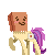 Size: 50x50 | Tagged: safe, artist:starrtoon, oc, oc:paper bag, earth pony, pony, animated, bouncing, female, gif, icon, mare, paper bag, pixel art, simple background, transparent background