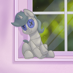 Size: 2000x2000 | Tagged: safe, artist:kellythedrawinguni, oc, oc only, pony, high res, plushie, solo