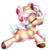 Size: 600x631 | Tagged: safe, artist:cabbage-arts, oc, oc only, oc:confetti cakes, pony, unicorn, colored pupils, commission, commissioner:zacqxswc, cute, eye clipping through hair, female, horn, ocbetes, one eye closed, simple background, solo, transparent background, unicorn oc, wink