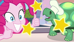 Size: 1920x1080 | Tagged: safe, screencap, pinkie pie, tank, equestria girls, g4, my little pony equestria girls: better together, the craft of cookies