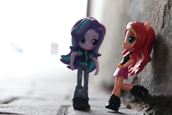 Size: 6000x4000 | Tagged: safe, artist:artofmagicpoland, starlight glimmer, sunset shimmer, equestria girls, g4, my little pony equestria girls: better together, doll, equestria girls minis, female, gangster, gangsters, irl, photo, song reference, toy