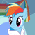 Size: 50x50 | Tagged: safe, artist:luckreza8, screencap, rainbow dash, pony, g4, tanks for the memories, animated, crying, emoticon, female, gif, picture for breezies, reaction image, sad