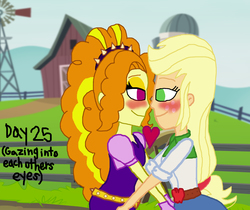 Size: 1800x1511 | Tagged: safe, artist:bigpurplemuppet99, adagio dazzle, applejack, equestria girls, g4, female, lesbian, shipping