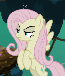 Size: 804x938 | Tagged: safe, screencap, mean fluttershy, pony, g4, the mean 6, clone, cropped, female, lidded eyes, solo