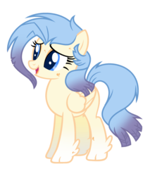 Size: 900x1022 | Tagged: safe, artist:rose-moonlightowo, oc, oc only, hybrid, pony, female, offspring, parent:princess skystar, parent:rarity, simple background, solo, transparent background