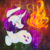 Size: 675x675 | Tagged: safe, artist:pumpkin-somethin-art, rarity, pony, g4, eyes closed, female, fireplace, lying, solo