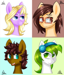 Size: 2400x2800 | Tagged: safe, artist:zachc, oc, oc only, pony, unicorn, bust, female, high res, male, simple background
