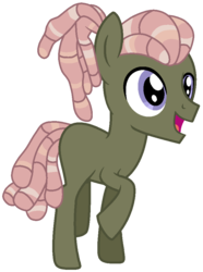 Size: 706x949 | Tagged: safe, artist:otakuchicky1, oc, oc only, earth pony, pony, male, offspring, parent:burnt oak, parent:tree hugger, simple background, solo, teenager, transparent background