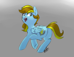 Size: 2180x1680 | Tagged: safe, artist:pucksterv, oc, oc only, pegasus, pony, female, mare, simple background, solo, underhoof
