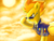 Size: 4096x3072 | Tagged: dead source, safe, artist:privia, spitfire, pegasus, pony, g4, clothes, cloud, female, mare, necktie, solo, spitfire's tie, sun, sunglasses, uniform, wing fluff, wonderbolts dress uniform