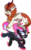 Size: 600x953 | Tagged: safe, artist:chirpy-chi, autumn blaze, kirin, nirik, g4, my little pony: friendship is magic, sounds of silence, awwtumn blaze, cloven hooves, cute, duality, female, leonine tail, open mouth, simple background, transparent background