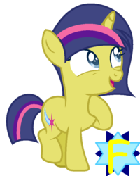 Size: 626x783 | Tagged: safe, artist:starlinesparkle896, oc, oc:comet spark, pony, unicorn, female, filly, horn, looking up, offspring, parent:comet tail, parent:twilight sparkle, parents:cometlight, unicorn oc