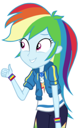 Size: 4837x7864 | Tagged: safe, artist:twilirity, rainbow dash, equestria girls, equestria girls specials, g4, my little pony equestria girls: better together, my little pony equestria girls: rollercoaster of friendship, absurd resolution, female, simple background, solo, thumbs up, transparent background, vector