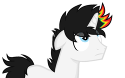 Size: 1024x637 | Tagged: safe, artist:sapphireartemis, oc, oc only, oc:abstract paint, pony, unicorn, male, simple background, solo, stallion, transparent background