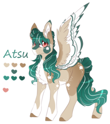 Size: 829x930 | Tagged: safe, artist:luuny-luna, oc, oc only, oc:atsu, pegasus, pony, colored wings, female, mare, multicolored wings, reference sheet, simple background, solo, transparent background