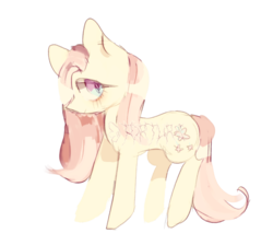 Size: 2392x2144 | Tagged: safe, artist:t-0-rtured, fluttershy, pony, g4, doodle, female, high res, mare, profile, simple background, solo, transparent background