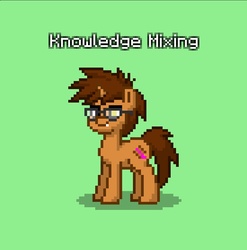 Size: 825x836 | Tagged: safe, oc, pony, unicorn, fangs, golden eyes, green background, ponytowngame, simple background, standing