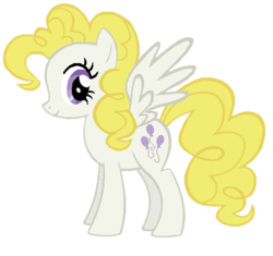 Size: 250x235 | Tagged: safe, pinkie pie, surprise, pony, g4, female, recolor, simple background, solo, transparent background, wings